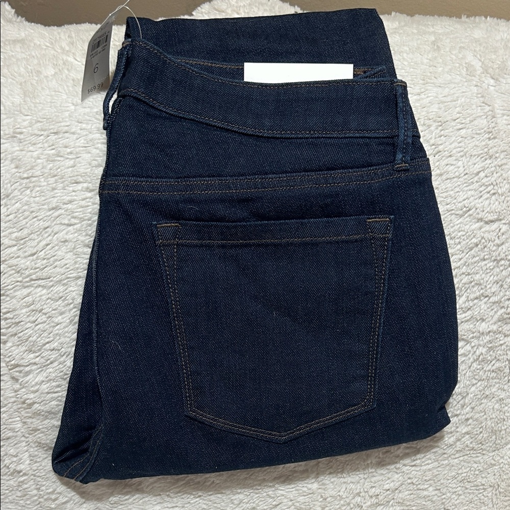 LOFT Women's Dark Blue Skinny Jeans